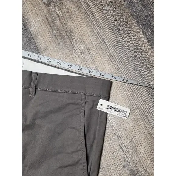 AMAZON ESSENTIALS Mens Gray Flat Front Stretch Slim Fit Chino Pants 38W30L NEW - Picture 2 of 6